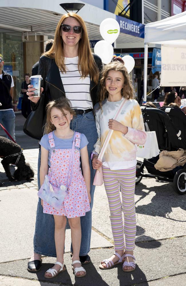 Cleo, Melissa and Auroa Drennan at CronullaFest at Cronulla on the 09/09/2023. Picture: Daily Telegraph/ Monique Harmer