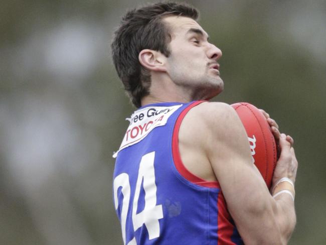 EFL Football (Division 3) grand final: Upper FTG v Templestowe. Justin Laughlin (UFT). Picture: Valeriu Campan