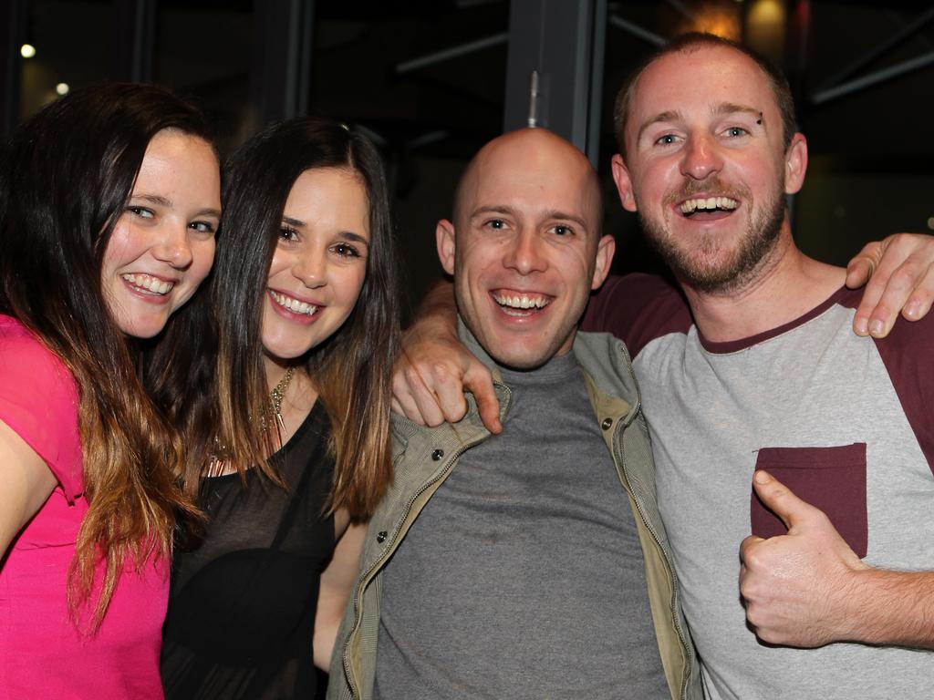 Nitelife- Out and About: Hayley Love, Miranda Kampen, Clinton Moose and Shane Maddness at Fitzy's on Church. Photo Allan Scurr / The Chronicle