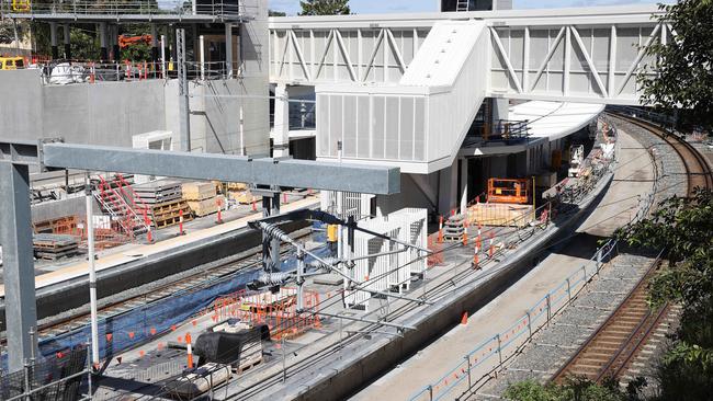 Cross River Rail station Dutton Park. Picture: Liam Kidston.