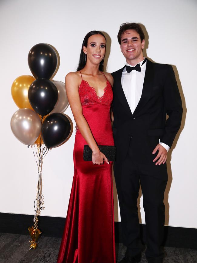 Jasmine Meuli and Wilson Spisich at Trinity Lutheran College formal at Gold Coast Convention and Exhibition Centre. Photograph : Jason O'Brien