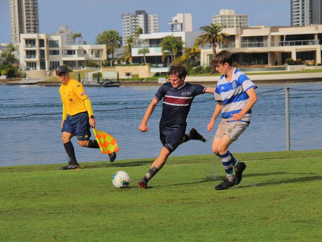 Action from The Southport School's 4-0 victory over Nudgee College. Pic: Charlie Martin