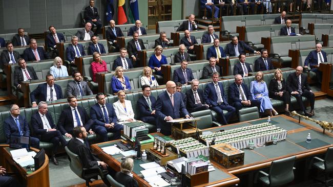 A decade ago, the Liberal and Labor parties set the same target of 50 per cent women’s representation in parliament by 2025. Picture: NewsWire / Martin Ollman