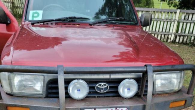 Officers from Imbil Station are seeking information regarding a red 1994 Toyata 4 Runner that was stolen on July 4.