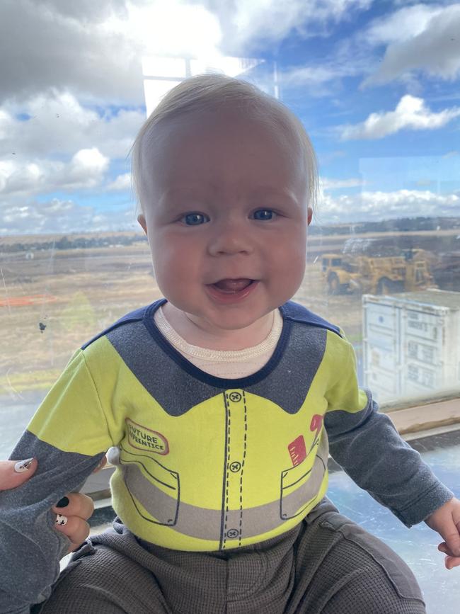 Lennon. Lennon is a happy bubba and loves being outside, playing with hes footy and toy cars. He thinks dad is the funniest and mummy has the best cuddles.