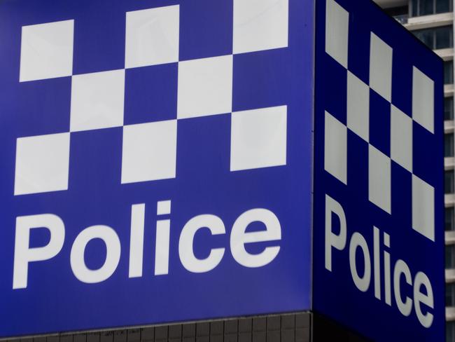 MELBOURNE, AUSTRALIA - NewsWire Photos - 22 AUGUST, 2024: A Victoria Police signage is seen on the streets of Melbourne. Picture: NewsWire / Diego Fedele