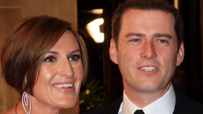 2011 Logies. Logie Awards. Red carpet arrivals. Karl Stefanovic with wife Cassandra Thorburn.