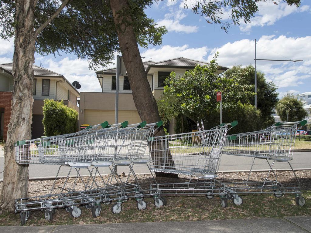 Under the proposed laws, supermarkets could be fined up to $13,750 if trolleys are abandoned. Picture: AAP Image / Troy Snook