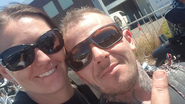 Rebels bikie boss Matthew Bruce and his partner Cursty Sheilds are among those charged over alleged crime syndicate. Picture: Supplied