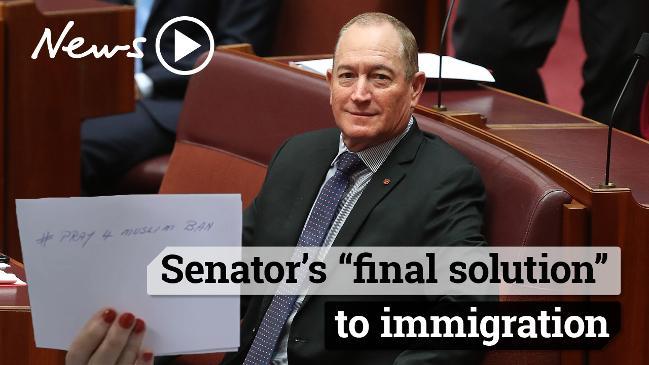 Senator calls for the 'final solution' on immigration