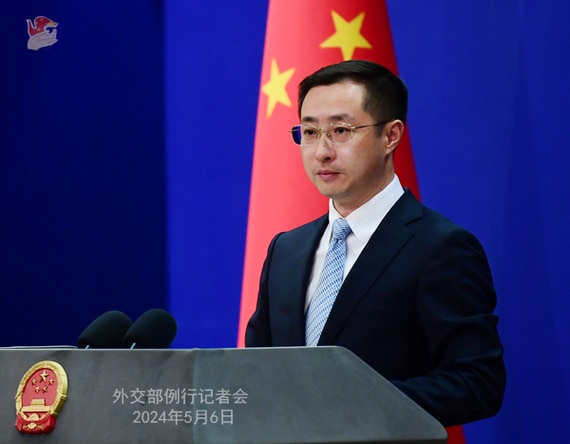 Chinese Foreign Ministry spokesman Lin Jian. Picture: Chinese government