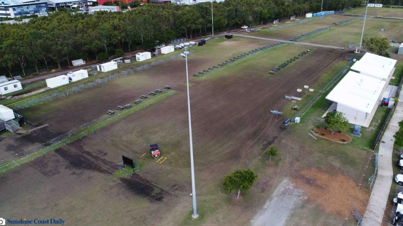 Groovin the Moo aftermath at Kawana Sports Western Precinct, 2023. Picture – Sunshine Coast Daily.