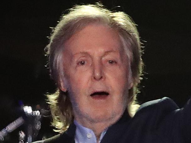 Paul McCartney in concert at Marvel Stadium in Melbourne. Saturday, October 21, 2023. Picture: David Crosling