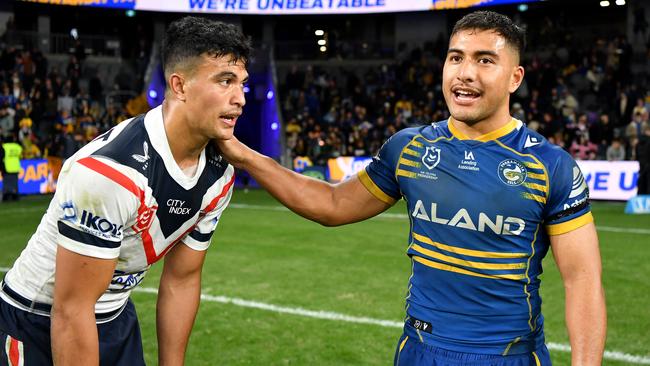 NRL young guns Joseph Suaalii and Will Penisini. Picture: NRL Imagery