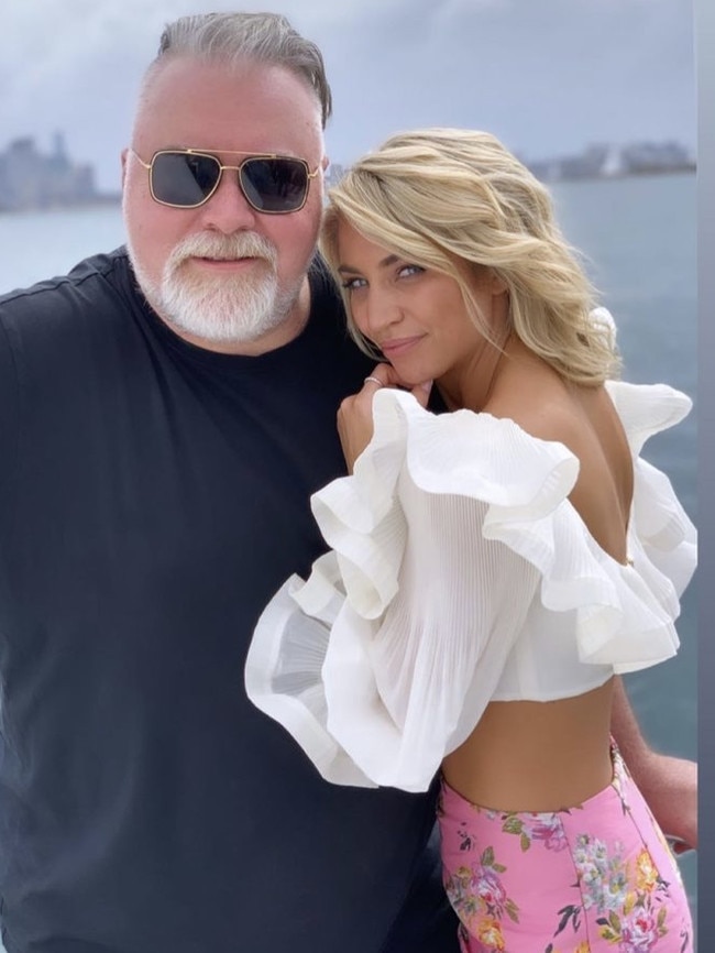 Kyle Sandilands with girlfriend Tegan Kynaston.