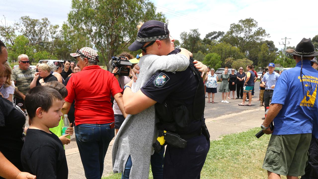 The community has rallied around local police who lost their colleagues. Picture: NCA Newswire / David Clark