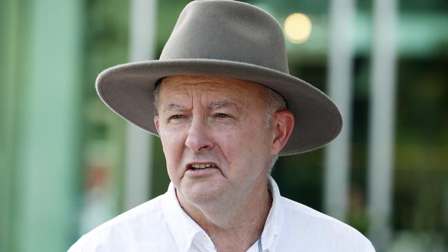 When Federal opposition leader Anthony Albanese visited Cairns on January 6, he said there were “catastrophic consequences” when aged care residents were not prioritised for initial vaccination. Picture: Brendan Radke