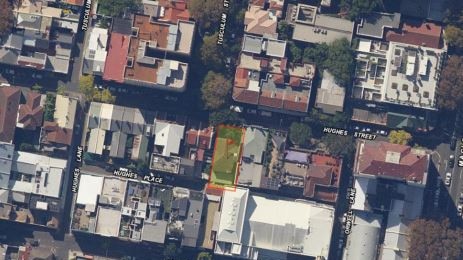 Aerial view of the proposed site. Picture: City of Sydney