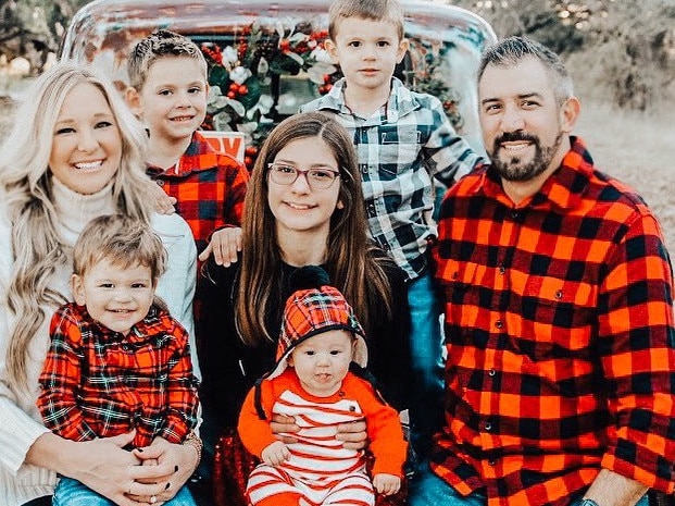 As the family said their goodbyes to Crew, they also took hand and footprints to create special mementos. Picture: Instagram/brittaniborenleach