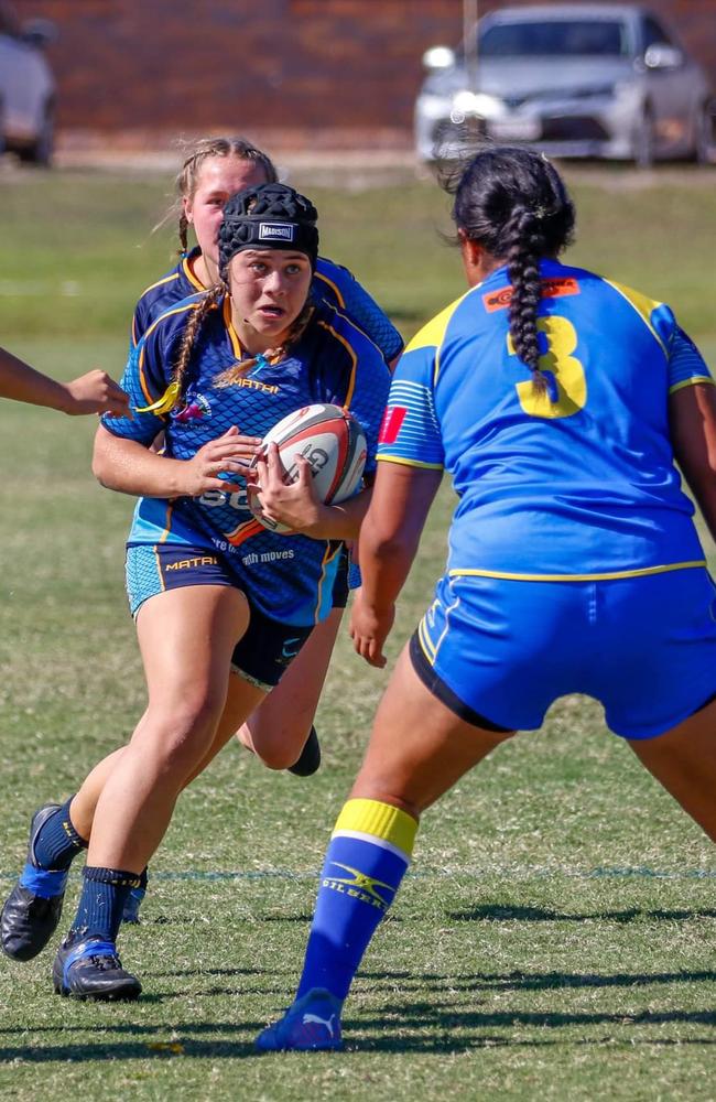 Sunshine Coast junior rugby union talent Sarena Manssen. Picture: Adrian Bell Photography