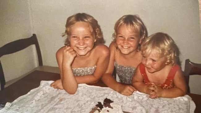 Paige Taylor and her sisters Chelsea and Bree in their mining company-issues housing in Northeast Arnhem Land in 1983.