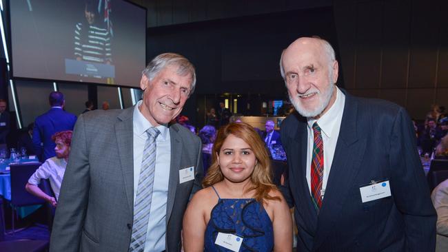 Port Adelaide great Russell Ebert (left) has had a blood and plasma drive named for him. Picture: Brenton Edwards