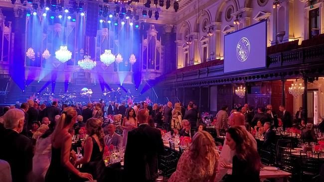 Big names in the business and political world turned out for Harry Triguboff's 90th birthday party at Sydney Town Hall. Picture: Mark Goldstein