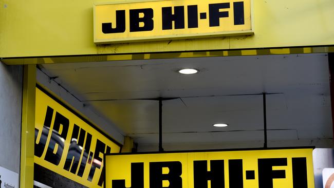 JB Hi-Fi is a beneficiary of big budget spending. Picture: NCA NewsWire/Andrew Henshaw