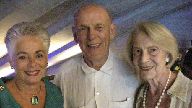 Sydney restaurateur Leon Fink with friends last year.