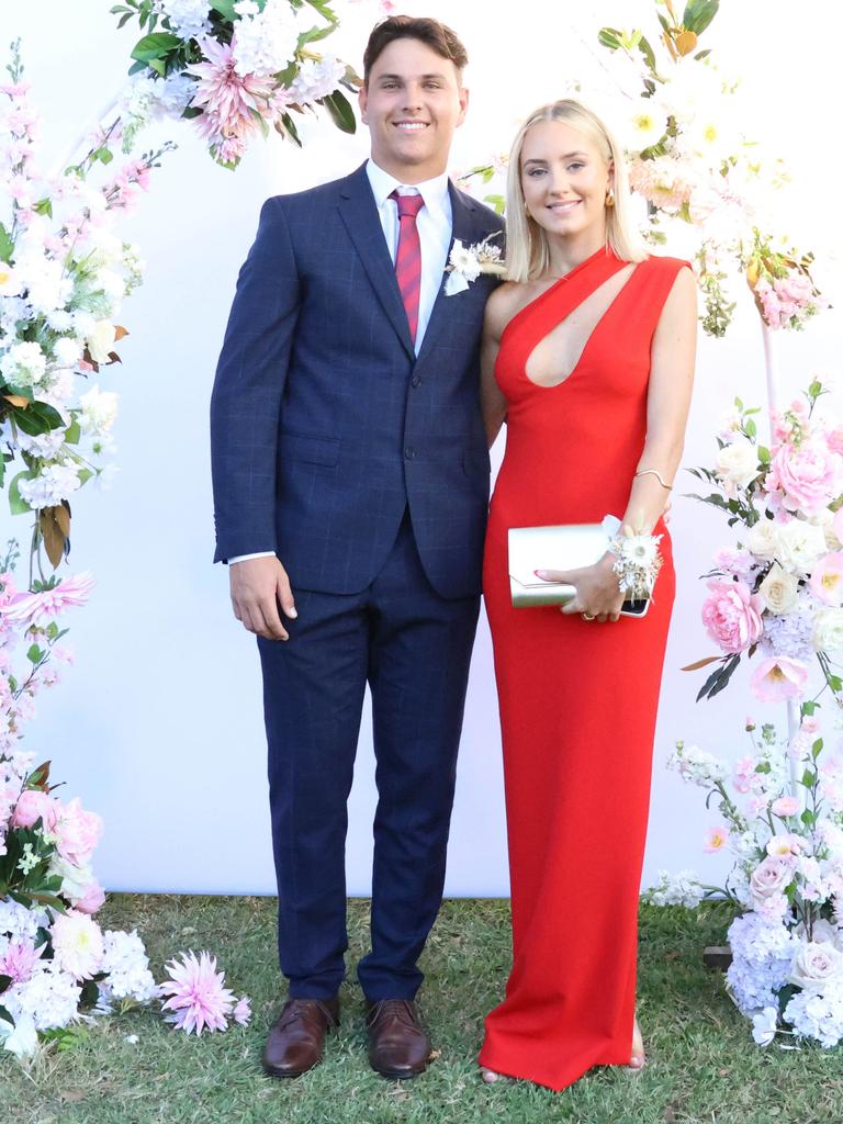 Maggie with formal partner at the 2024 St Ursula's College formal.