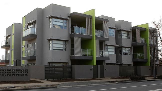 An apartment development on Churchill Rd, Prospect. Picture: Bianca De Marchi