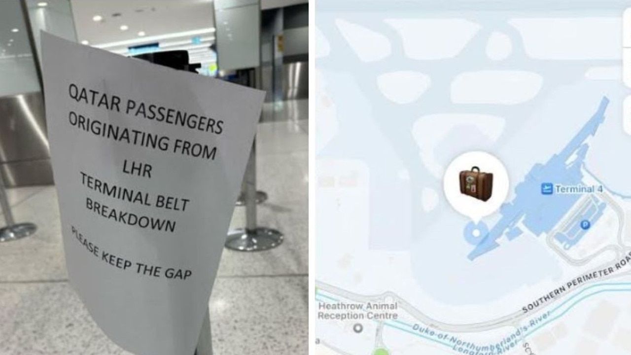 Heathrow Airport chaos following reports of baggage system failure. Picture: Supplied