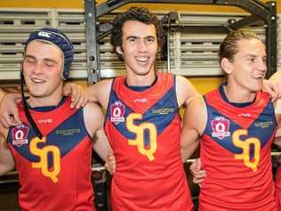 REPRESENTING: Matt Schlein (middle) to represent the Southern Queensland team again. Picture: TJ Yields