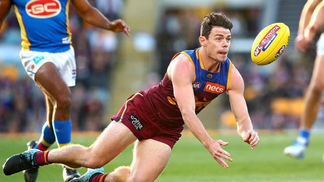 Lachie Neale is a huge reason the Lions are back in contention this season. Picture: Jono Searle/AFL Photos via Getty Images