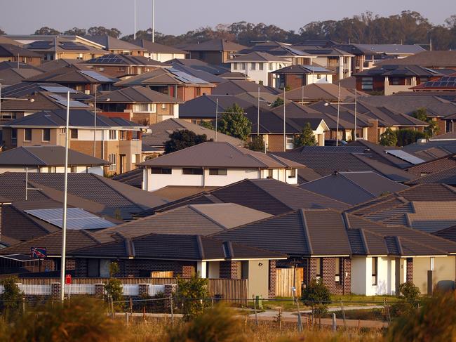 SUNDAY TELEGRAPH - 30/4/21Generic images of rooftops at Cobbity in western Sydney.  Picture: Sam Ruttyn