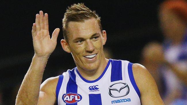 Drew Petrie was victorious in his 300th game as North Melbourne defeated St Kilda.