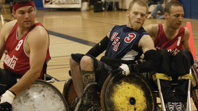 USA ‘muderball’ player Mark Zupan is one of the documentary’s most compelling stars.