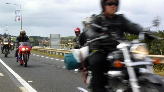 A motorcyclist travelling in convoy died after a crash on Mount Macedon Rd in February. File photo