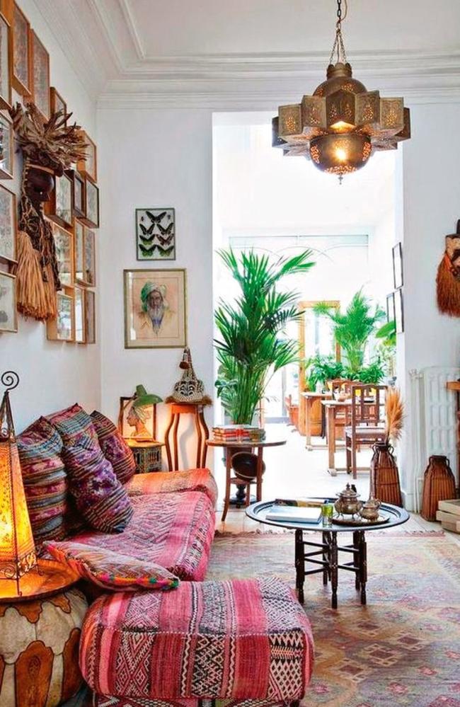 Moroccan style adds an exotic touch.