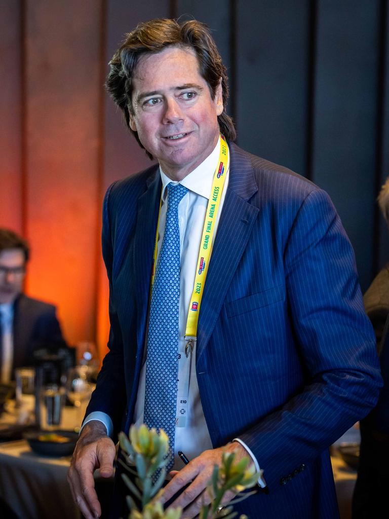 Gillon McLachlan at the 2023 AFL Grand Final Commission lunch.