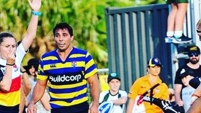 Uni halfback Nick Phipps is horrified after Randwick’s Adam Freier scores the winning try.