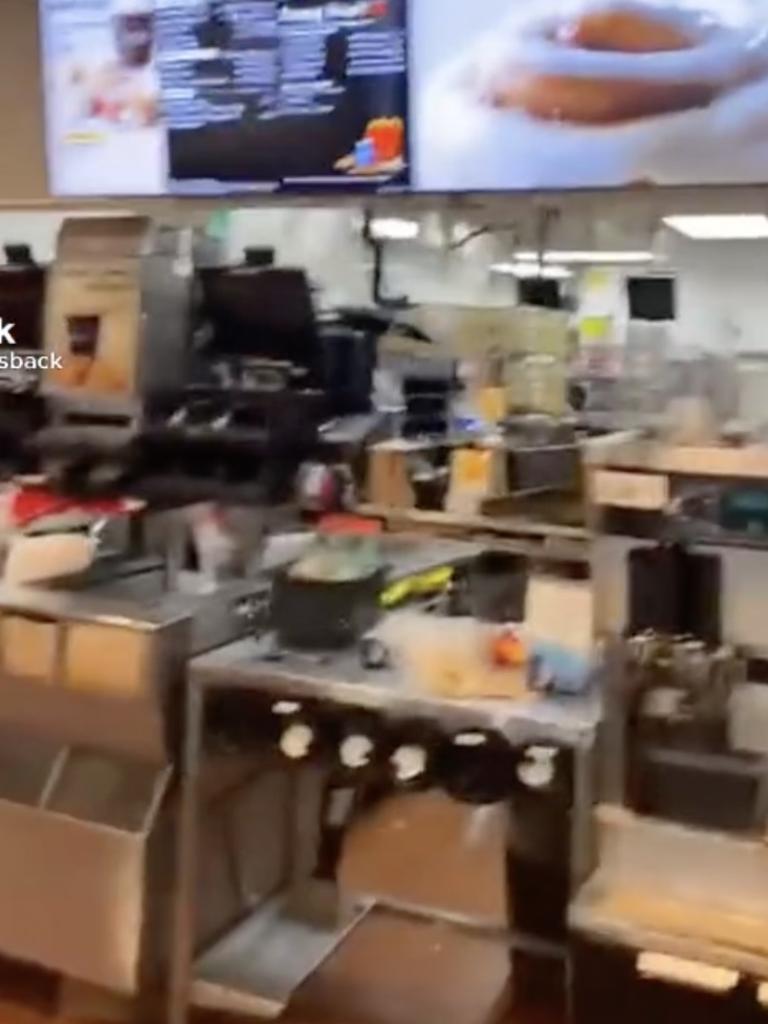 Her video showed behind the counter was busy. Picture: TikTok/@zoe.isback.