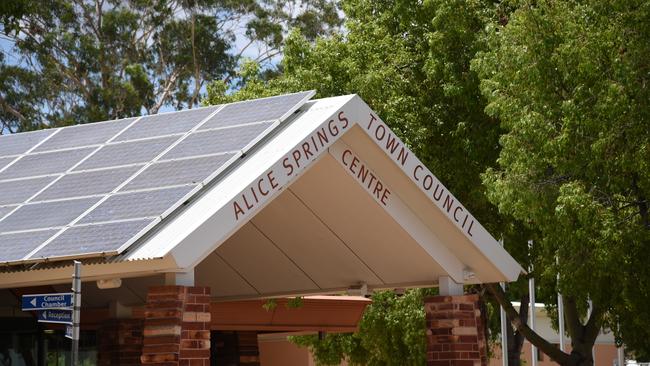 Alice Springs Town Council chambers. Picture: Alex Treacy