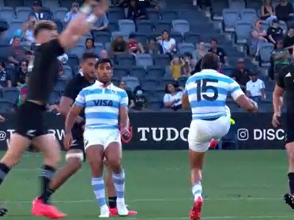 The Jordie Barrett penalty as the ref felt he could have pulled out.