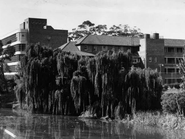 An external shot of Parramatta Hospital taken in 1957.