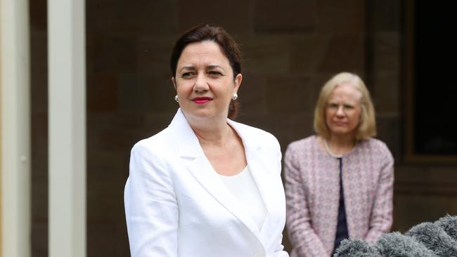 Premier Annastacia Palaszczuk, Speaker's Green, Parliament House Brisbane. Photographer: Liam Kidston