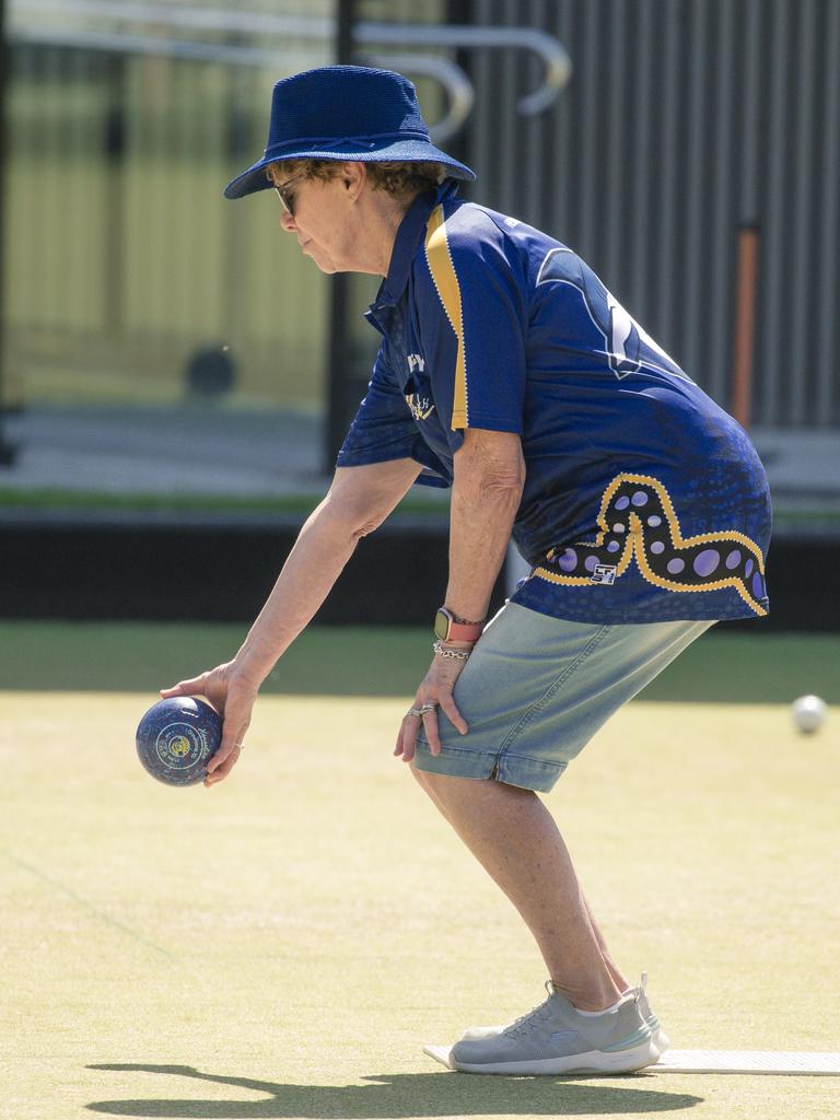 The ladies pairs lawn bowls will be played from 2pm at Broadbeach Bowls Club. Picture: Glenn Campbell