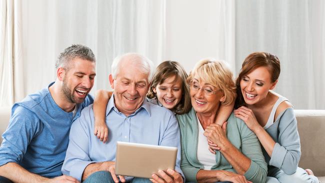 Loadsamoney: The whole family was amazed by the boomers’ super balance. Picture: Stock