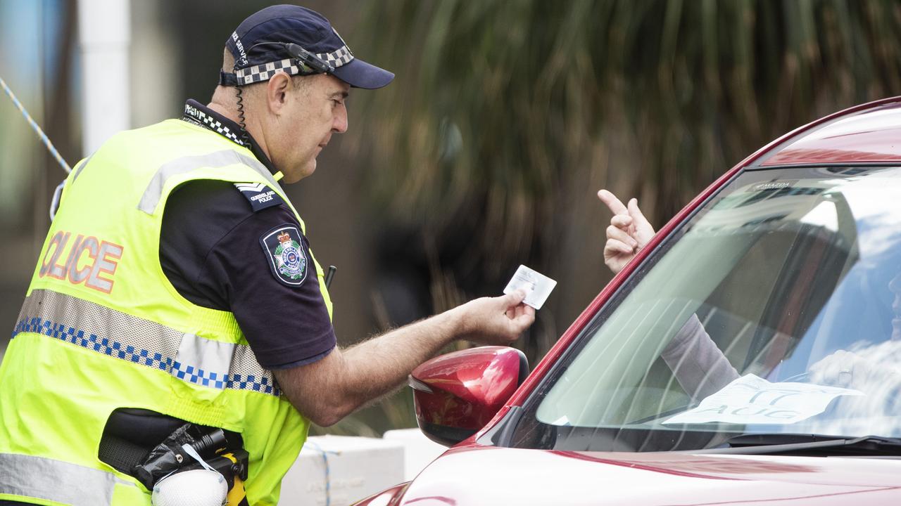 The Queensland border closure has been a huge strain on police resources. Picture: Nigel Hallett