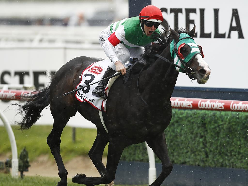 Mer De Glace won the Caulfield Cup. (Photo by Daniel Pockett/Getty Images)